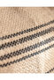 Eze Jute Throw Pillow Cover - Natural/Black - 45X45 cm - 3