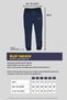 Men's Black Standard Fit Regular Cut Ribbed Pocket Comfortable Jogger Sweatpants - 8