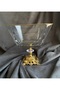 Square Cast Iron Footed Salad Bowl & Presentation Bowl with Gold Detail Krn299 1900 Cc - 5