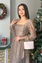 Women's Square-Neck Belted Midi-Length Lace Dress Black, Green, Beige, White - 4