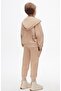 Girl's Soft Textured Zipper Tracksuit 2 Piece Set
