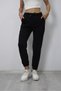 Women's Black High Waist 3 Thread Elastic Leg (Puff Fabric) - 8