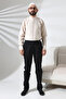 Men's Plane Side Pocket Elastic Waist Hajj and Umrah Cargo Pants Black - 5