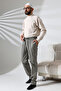Men's Cargo Pants with Side Pockets and Elastic Waist for Hajj and Umrah, Gray - 3