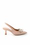Matte Nude Satin Women's Evening Dress Shoes01231111138 - 2