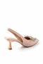 Matte Nude Satin Women's Evening Dress Shoes01231111138 - 4