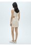 Openwork Detailed Slit Dress - 4