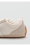 Leather Paneled Canvas Sneakers - 4