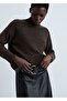 Perkins Neckline Stitching Sweater