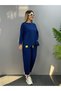 Women's Two Thread Viscose Cotton Fabric Double Set with Crest Detail - 5