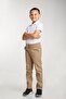 Ribbed Waist Canvas School Pants (One Big Size Receiving Is Recommended)