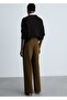 Straight Cut Trousers with Pens - 4