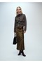 Crocodile Skin Pattern A-Line Skirt - 2