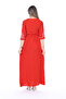 Summer Woven Embroidered Detail Straw-Belted Long Dress - 4