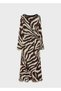 Zebra Pattern Detailed Dress - 3