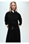 Zippered perkins collar sweater