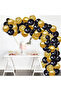 Gold Black Balloon Concept 30 Piece Birthday Party Set - 3