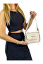 Women's Cream Hand and Shoulder Bag with Cover - 2
