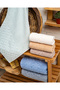 Buldan Üretim Dowry Jacquard Plaid Partial Velvet 6-Piece Hand/Face Towel I 50X90 - 2