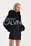 Fur Hooded Coat Alcantara Fabric - 3