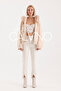 Fur Hooded Coat Alcantara Fabric - 4