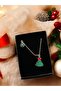 Christmas Themed Pine Tree Charm Design Necklace (Boxed) - 2