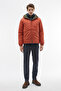 Quilted Double Sided Hooded Coat - 6