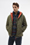 Quilted Double Sided Hooded Coat