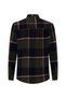 Men's Navy Blue Plaid Shirt Jacket - 5