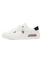 Men's White Low-Top Sneakers - Lightweight Timeless Lace-Up Style, Ideal for Casual Outings - 2
