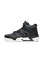 Men's Black High-Top Sneakers - Bold Lace-Up Design, Comfortable Casual Footwear for All-Day Wear - 2