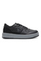 Men's Black Low-Top Casual Sneakers - Dual-Tone Sole Lace-Up Design for Everyday Style