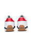 Men's White Low-Top Sneakers, Lightweight with Red and Navy Accents - Lace-Up with Cushioned Sole - 4