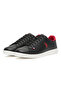 Men's Black Low-Top Sneakers - Bold Lace-Up Style, Comfortable Casual Footwear - 3