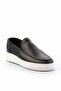 Black Genuine Leather Men's Casual Shoes E01378002903 - 3