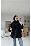 Black Front Tie Teddy Jacket-7328 - 3
