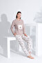 100% Cotton Long Sleeve Women's Pajamas Set 98233 - 2