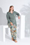 100% Cotton Long Sleeve Front Button Women's Sleepwear 98231 - 4