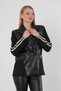 Black Sleeves with Stripes Leather Paneled Atlas Jacket 1932 - 4