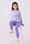 U.S. Polo Assn Girls' Purple Tracksuit Set