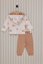 Us polo baby girl 3-piece set - light beige - 6