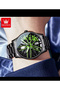Waterproof Stylish Rim Sports Car Model Rotating Men's Wristwatch Inner Dial Green - 3