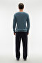 Crew Neck Long Sleeve Sweater - 2