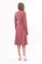 Apsen Women's Rosebud Chest Tie Detailed Long Sleeve Seasonal Midi Length Dress 4421-110 - 8