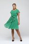 Apsen Women's Pistachio Green Flywheel Detailed Midi Plus Size Chiffon Dress 4337-110 - 3