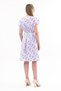 Apsen Women's Blue Belted Crew Neck Off Shoulder Midi Dress4443-105 - 7