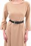 Apsen Women's Beige New Season Belted Crew Neck Dress 3809-110 - 6