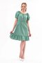 Apsen Women's Mint Elastic Waist Tery Cotton Dress 4367-95 - 6