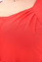 Apsen Women's Pomegranate Flower Collar Pleated Detailed Short Sleeve Midi Length Chiffon Dress 4469/105 - 8