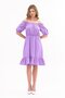 Apsen Women's Lilac Elastic Waist Tery Cotton Dress 4367-95 - 4